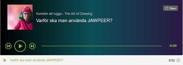 Länk till podcast om varför man ska använda JAWPEER