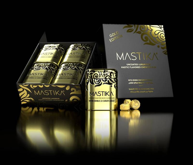 Mastika Gum Gold is not the most expensive chewing gum anymore.